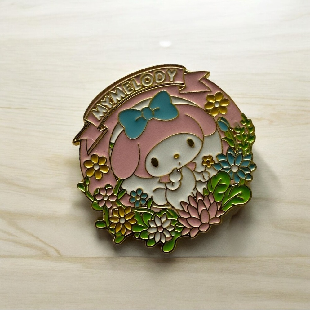 Sanrio My Melody Enamel Pin Metal Brooch - Picture 4 of 4